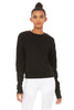 Hook-Up Long Sleeve Top - Black